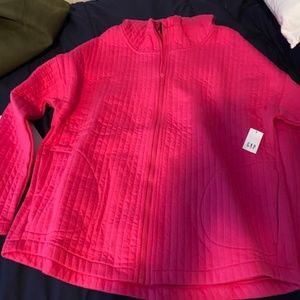 NEW w Tags Hot Pink full zip hoodie